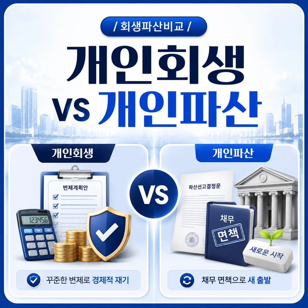 개인회생 vs 개인파산, 내게 맞는 건?